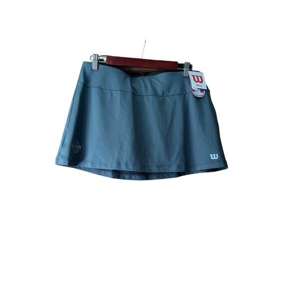 NWT Wilson Women's Activewear US Open 2017 Skirt Skort Pull-On Gray Size L - Picture 1 of 11